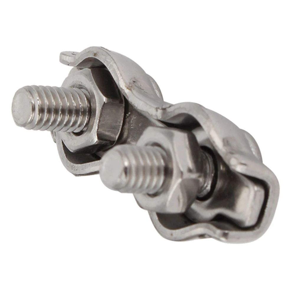 10 шт. M2 M10 зажим для троса кабеля оцинкованная сталь Соединительная фиксация из