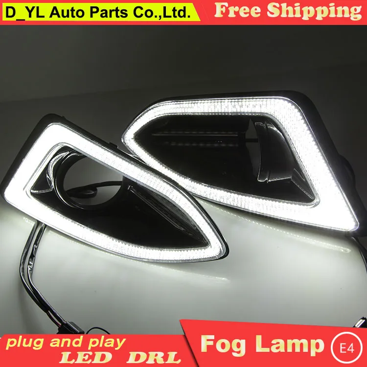 Стайлинг автомобиля дневные ходовые огни для Ford Edge светодиодный DRL 2015 ные