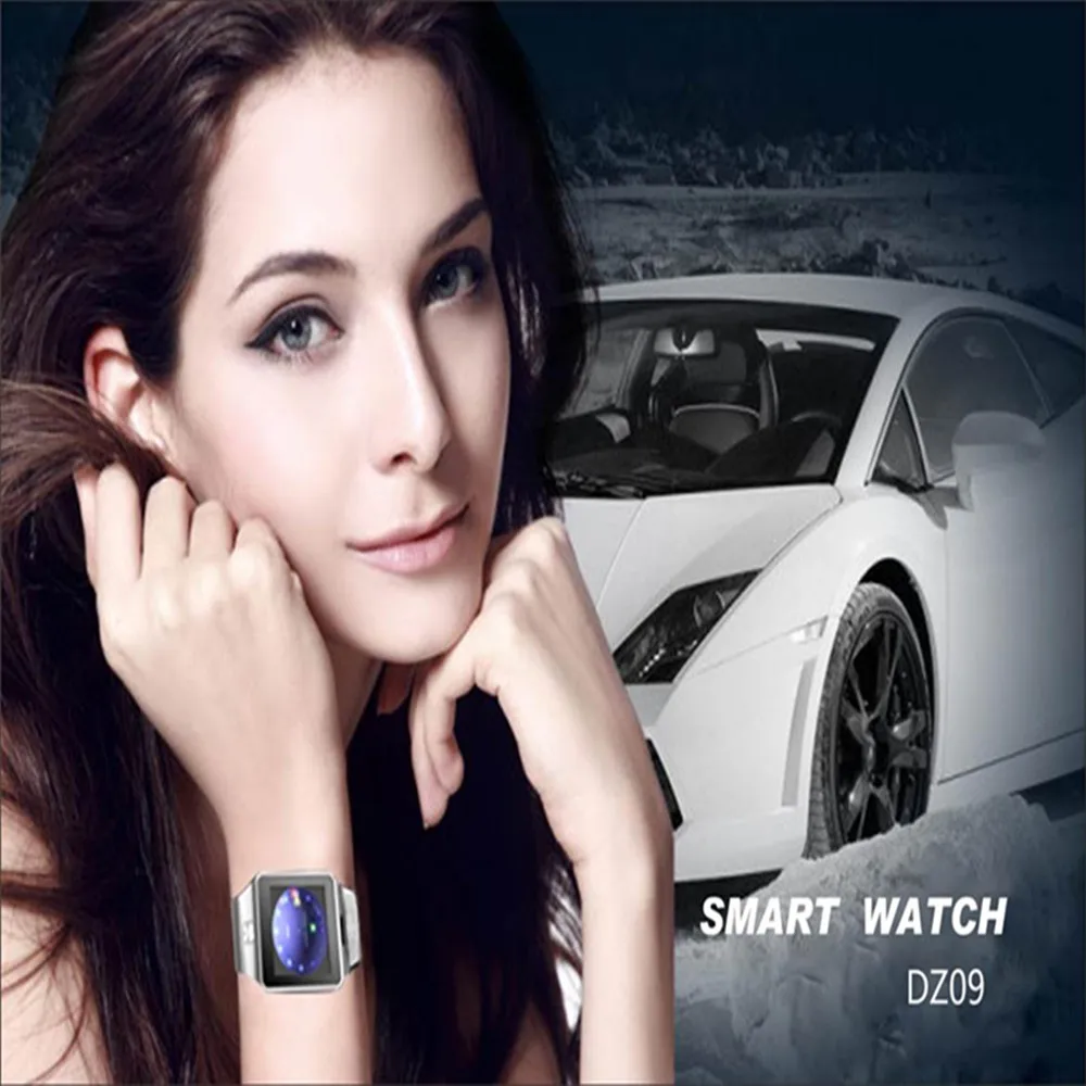 Espanson dz09 Smart часы наручные с Для мужчин Электроника Сим карта Спорт SmartWatch камера