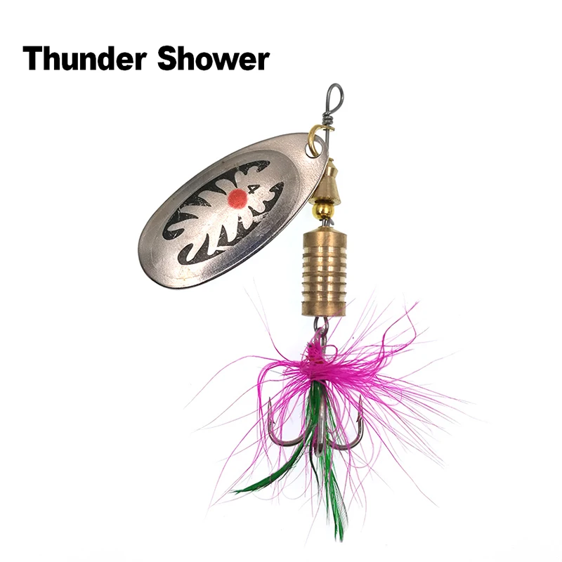 Thundershower 1 шт. 75 мм 10g металлическая вращающаяся блесна Рыбная приманка вобблер