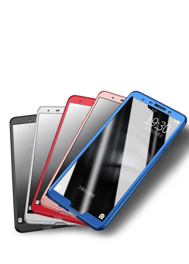 360 degree Full Protection shockproof Cover Case For Huawei Mate 10 lite matte hard Pro glass |