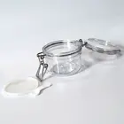 Пластиковая круглая Зажимная банка для хранения 120 мл с герметичной крышкой