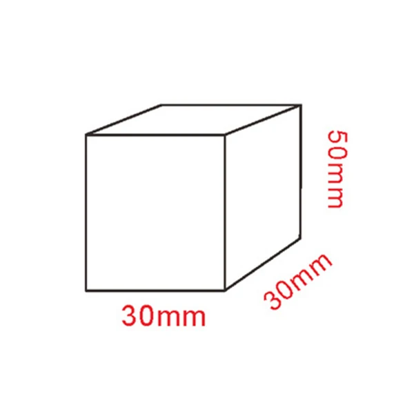 3x3x5cm Прозрачный акриловый квадратный лист штамповка блок Косметика Дисплей Стенд Pad фотографии реквизит украшения кольца держатель для ожерелья - Цвет: 3x3x5cm