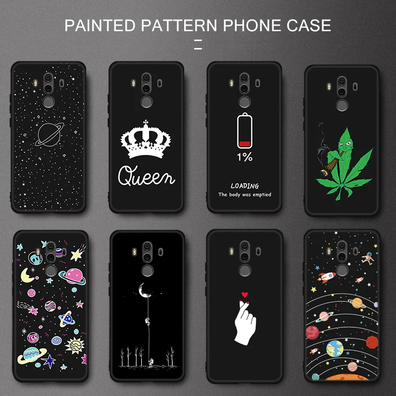 Чехол GerTong для Huawei Honor 9i 8 P8 Lite P9 P10 P20 Pro Mate 10 Nova 2i чехол накладка с надписью Queen мягкие