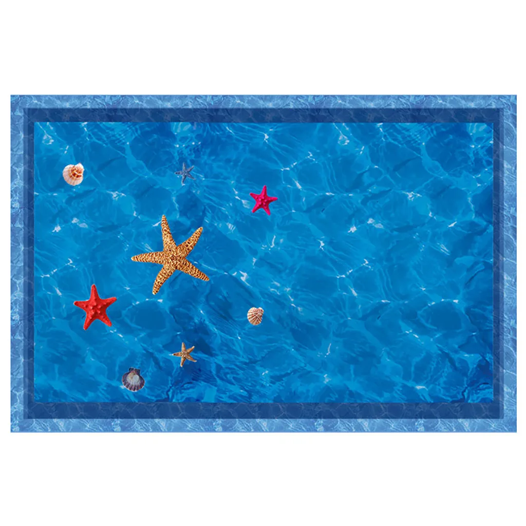 3D океанские цветы стикеры &quotбассейн&quot аквариум украшение для ванной комнаты