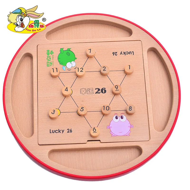 Деревянные многофункциональные five in one Sudoku головоломки раннего образования