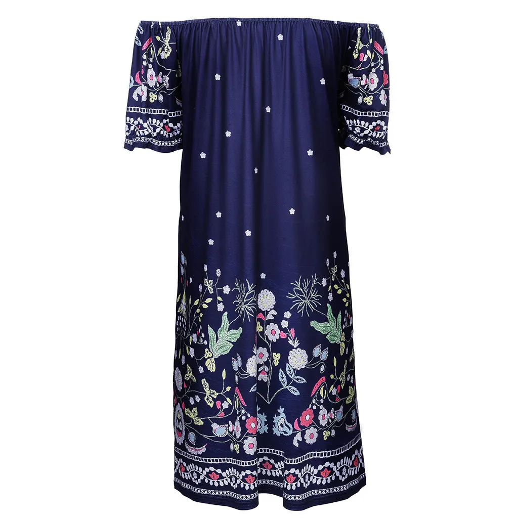 Модные Повседневное для женщин Большие размеры ботанический Цветочный принт с