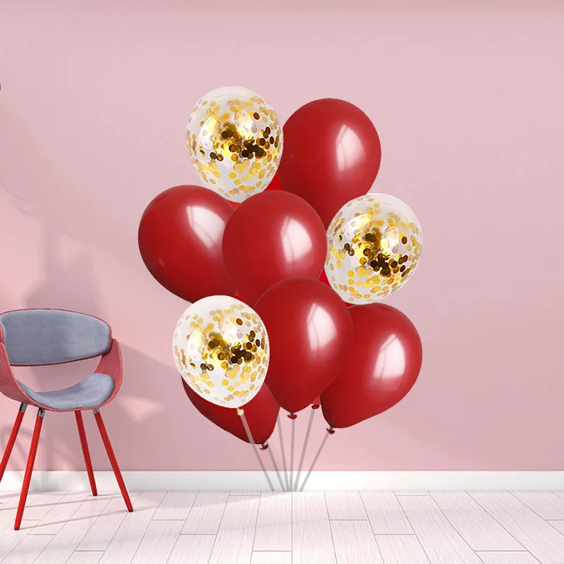 10 дюймов микс воздушный шар латексный красный агат гелий украшения для дня