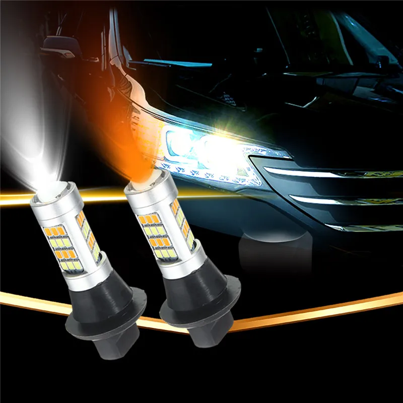 2x High Power 1000LM 7440 2835 20W Canbus Error Free Car Auto Front Side DRL Daytime Running Lights Lamps Bulbs | Автомобили и