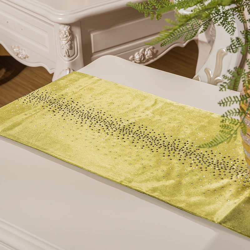 2017 Новый роскошный стол в европейском стиле с алмазами дорожка для стола