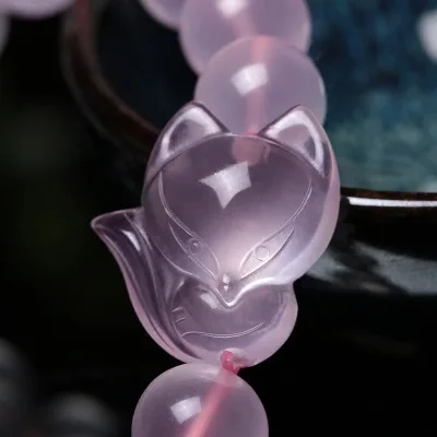 Модный женский браслет с натуральным ледяным порошком и кристаллами лисы