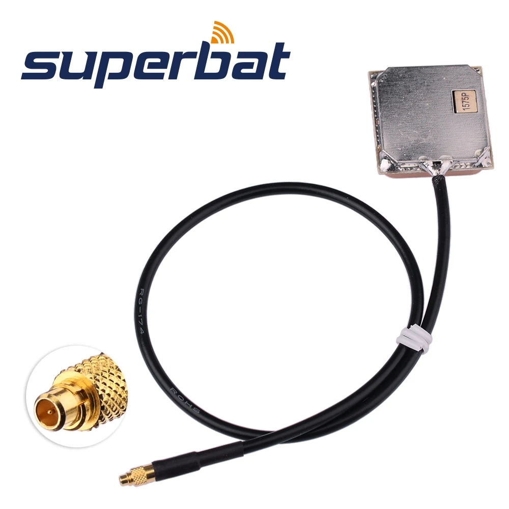 Superbat 1575 42 МГц GPS Внутренняя антенна MMCX разъем RG174 30 см кабель 50 Ом для Audi BNW |