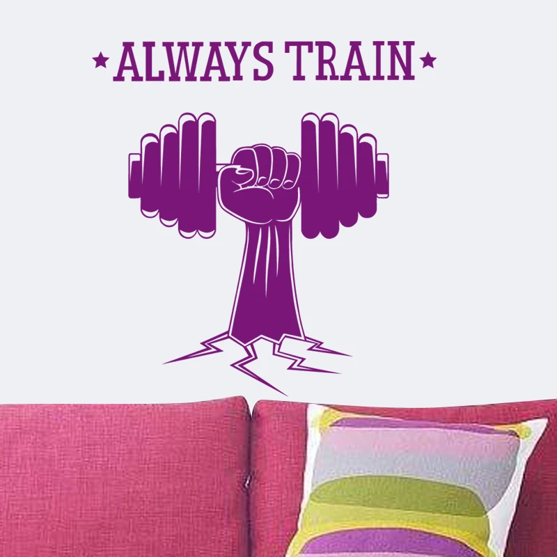 Фитнес-наклейка гантели для тренажерного зала Стикеры Бодибилдинг Плакаты