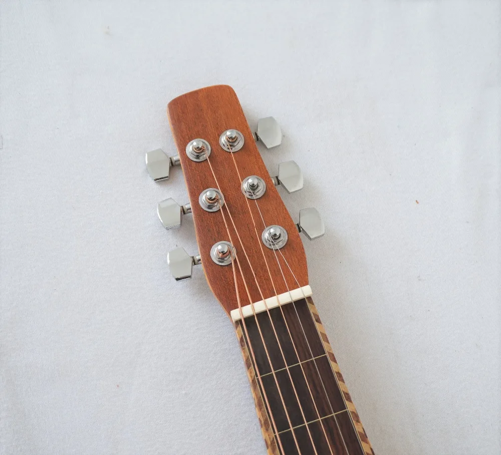 

Aiersi Brand Rope binding Koa Body Wessenborn Guitar Acoustic Hawaiian Slide Guitar with free case HG-007B