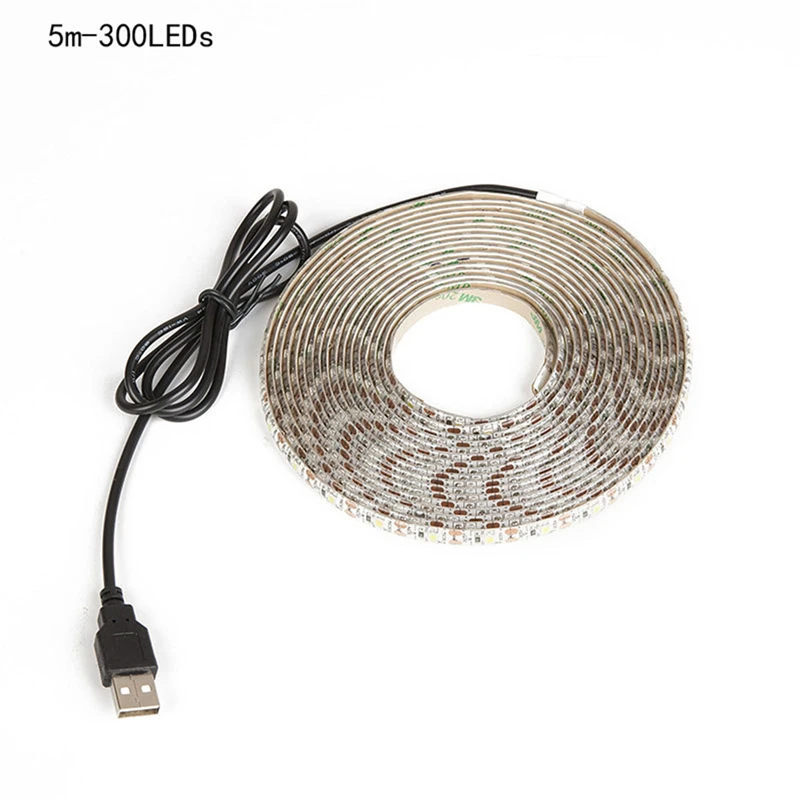 Светодиодная лента с питанием от USB 5 в постоянного тока 3528 RGB 50 см 1 м 2 3 4