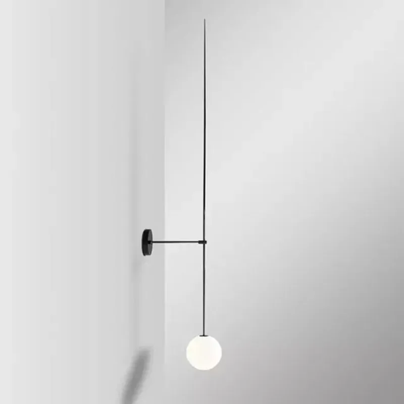 

Nordic Minimalist LED Wall Lamp Fashion Glass Ball Bathroom Mirror Besdside American Retro Wall Light Sconce Free Shipping