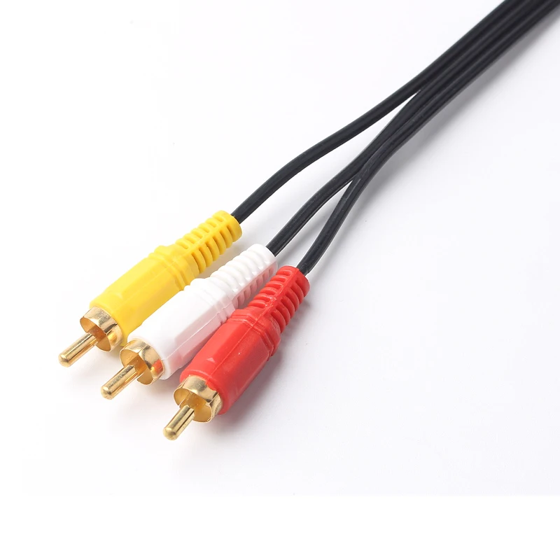 ULT-Best 3 RCA-3RCA аудио-видео кабель штекер-штекер 3RCA-3RCA AV провод для DVD ТВ-приставки 1 5 м
