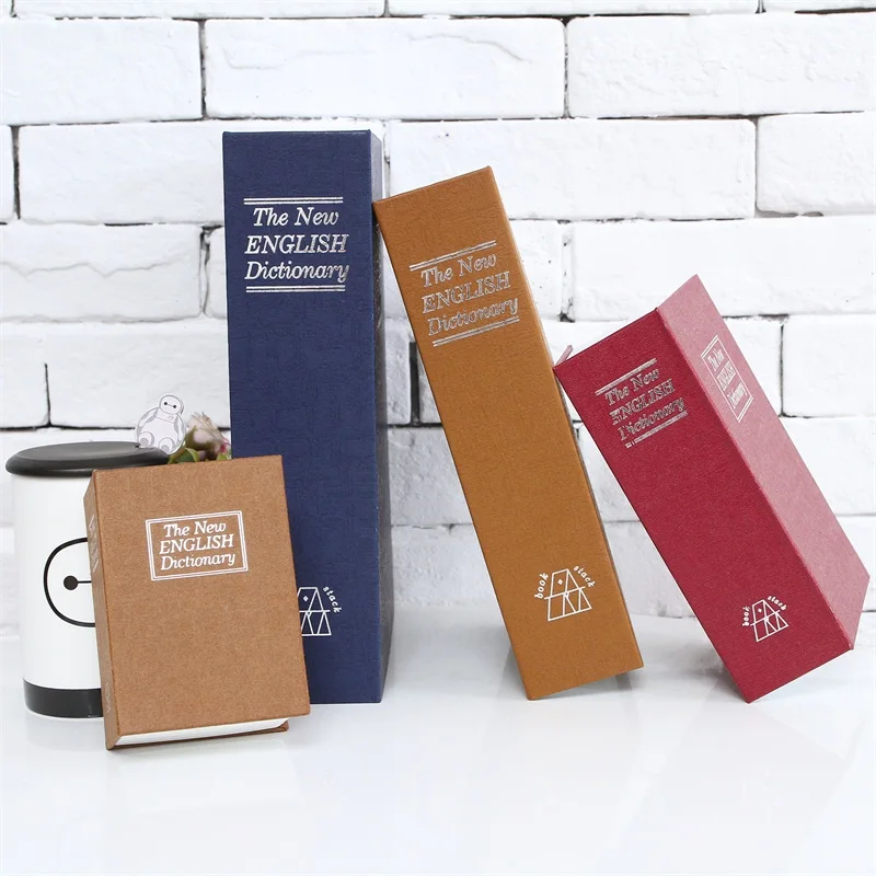 Ящик для хранения скрытых книг размера S сейф с замком английский словарь Strongbox