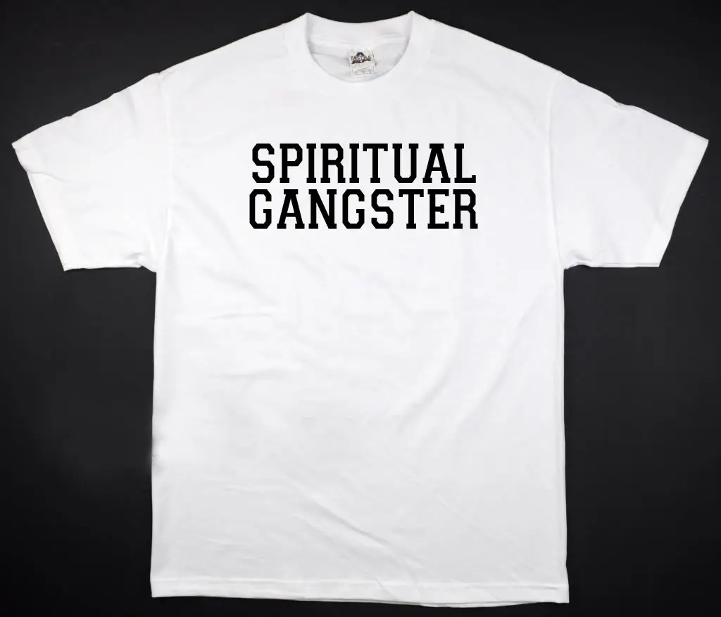 Spiritual Gangster Для мужчин s Футболка белая Намасте тренировки GymerYoga все размеры S 2XL