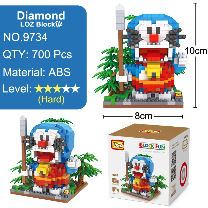 LOZ Конструктор Игрушка Doraemon фигурку аниме алмаз игрушка для детей в возрасте 14 +