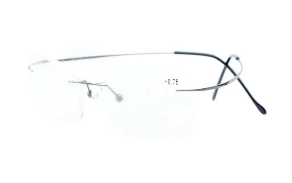 R1509 Eyekepper Титан без оправы очки для чтения для мужчин+ 0,0/0,5/0,75/1,0/1,25/1,5/1,75/2,0/2,25/2,5/2,75/3,0/ - Цвет оправы: Gunmetal