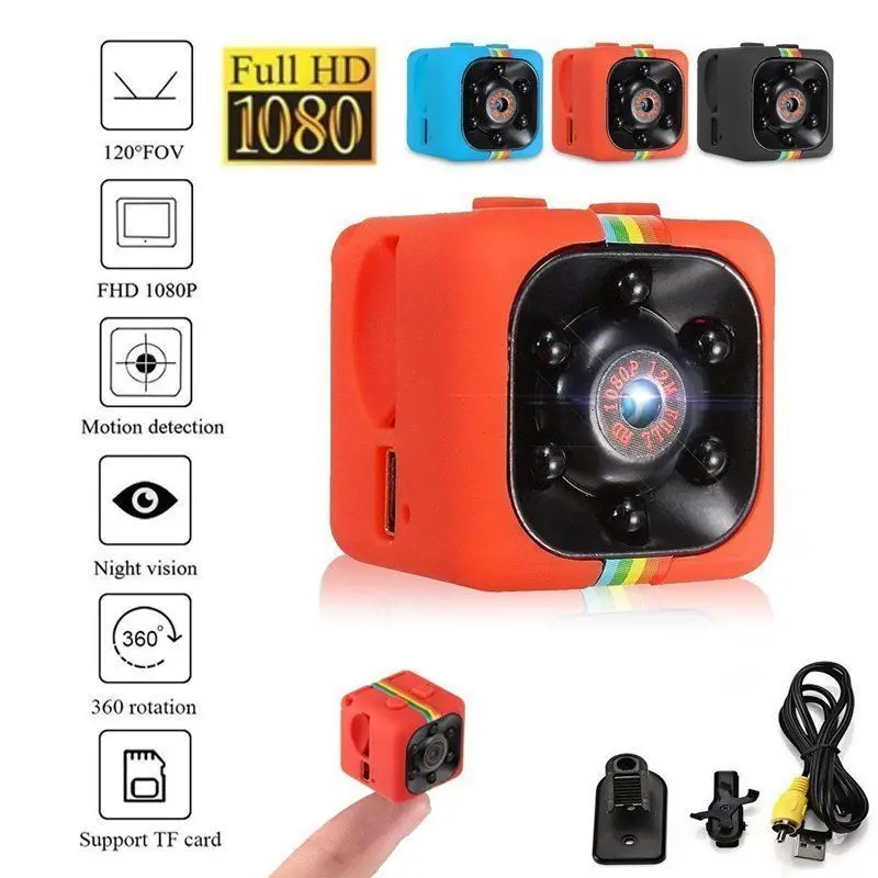 

SQ11 Full HD 1080P Mini Car DV DVR камера видеорегистратор с ИК ночным видением красный