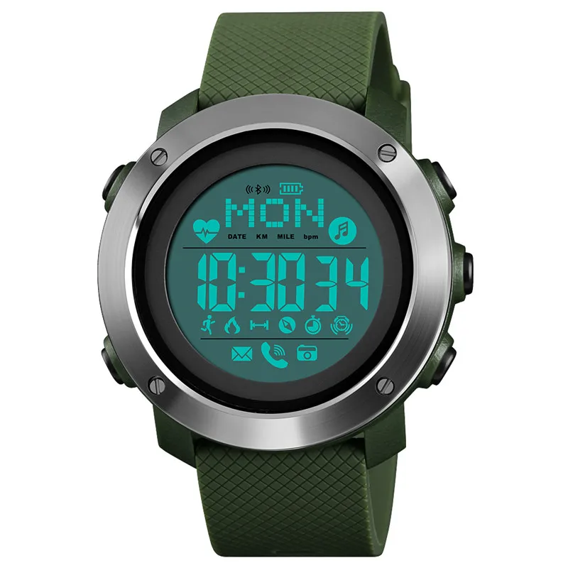 Спортивные Смарт-часы SKMEI с Bluetooth мужские водонепроницаемые цифровые наручные