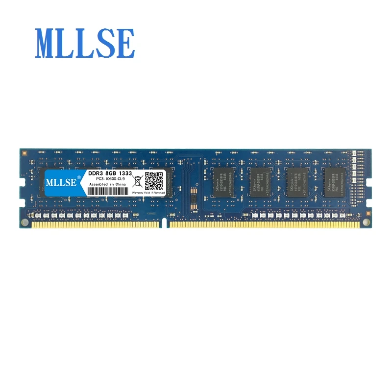 Mllse PC DIMM Ram DDR3 8GB 1333mhz 1 5 V память для настольного PC3-10600S 240pin без ECC компьютера RAM memoria |