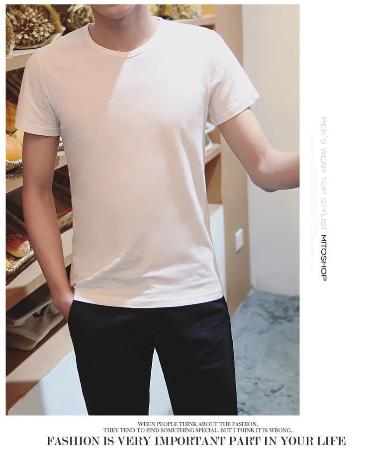 Мужская одежда летние мужские и женские однотонные футболки с короткими