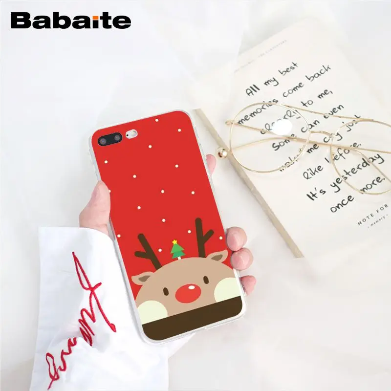 A12 Babaite год Рождество олень Санта чехол для телефона для iphone 11 Pro 11Pro Max 8 7 6 6S Plus X XS MAX 5 5S SE XR - Цвет: A12