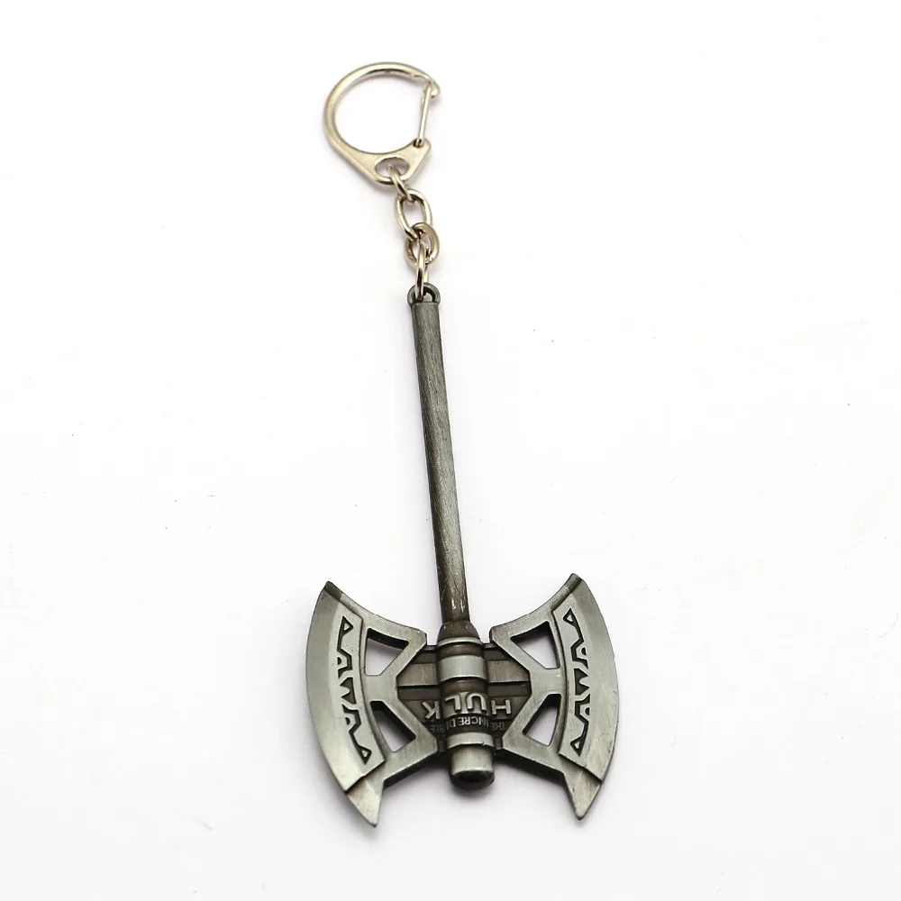 Брелок Thor3 HulkbusterDouble Axe металлическая цепочка кольцо держатель мужской подарок
