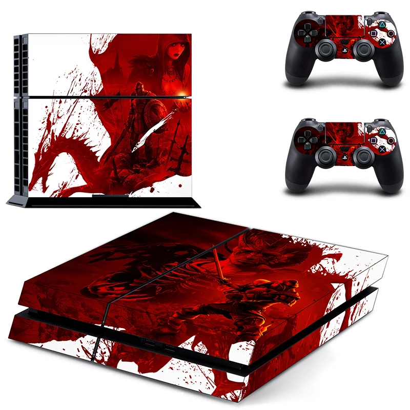 Дракон возраст наклейка для PS4 Наклейка для sony playstation 4 консоль и 2 контроллера наклейка для PS4 виниловая наклейка