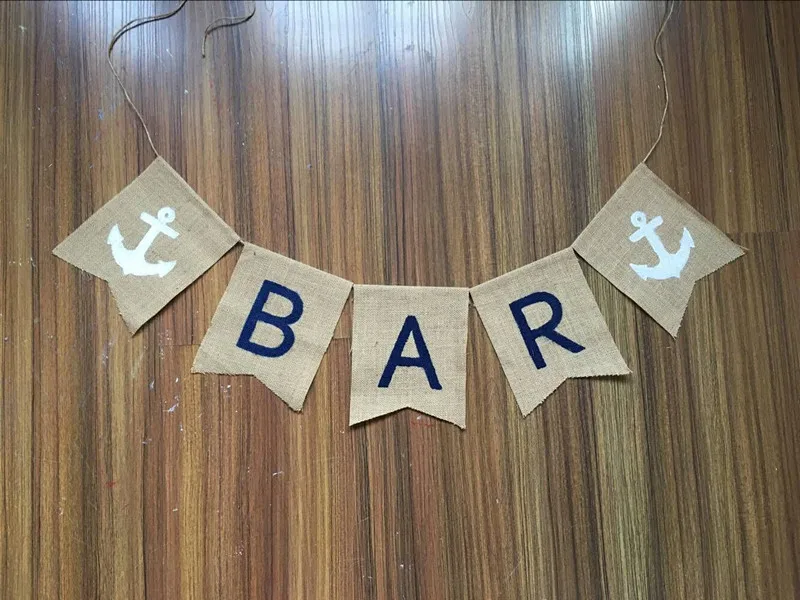 Винтажная гирлянда с якорем для свадьбы на заказ домашвечерние украшение