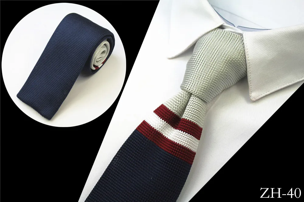 Новый модный мужской вязаный галстук GUSLESON тонкий дизайнерский галстук|necktie for