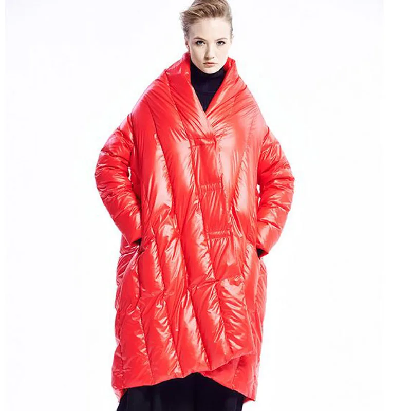 Новинка 2018 Высококачественная зимняя куртка женское модное Брендовое длинное