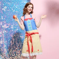 mattys original girl heart princess lolita waterproof cotton linen apron household clothes kitchen dust proof apron