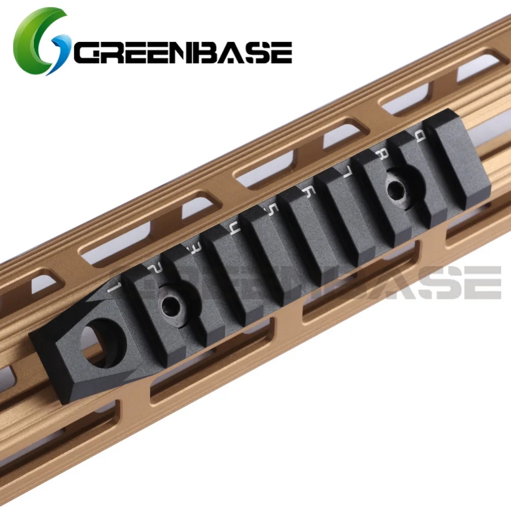 Greenbase 9 слотов M LOK секция рельса двойной интерфейс 3/8 &quotQucik Съемная розетка QD