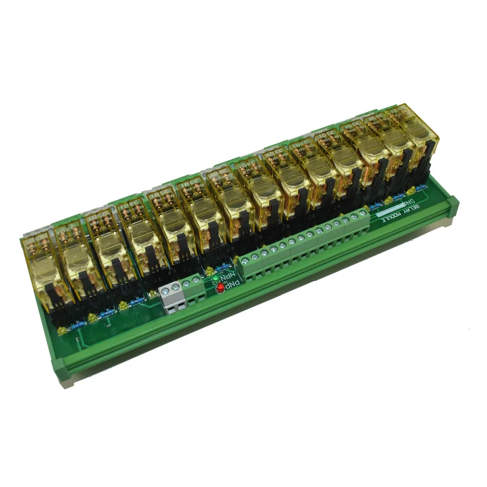 14 канальный модуль реле интерфейса DPDT DIN Rail Mount IDEC RJ2S 24 В|interface relay|din mounting railmodule relay |