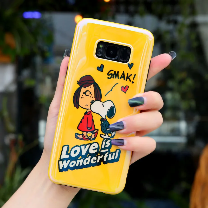 YHBBCASES Мультяшные чехлы для телефонов Samsung Note 8 9 чехол милый ПЭТ Blu Ray мягкий Galaxy S8 S9