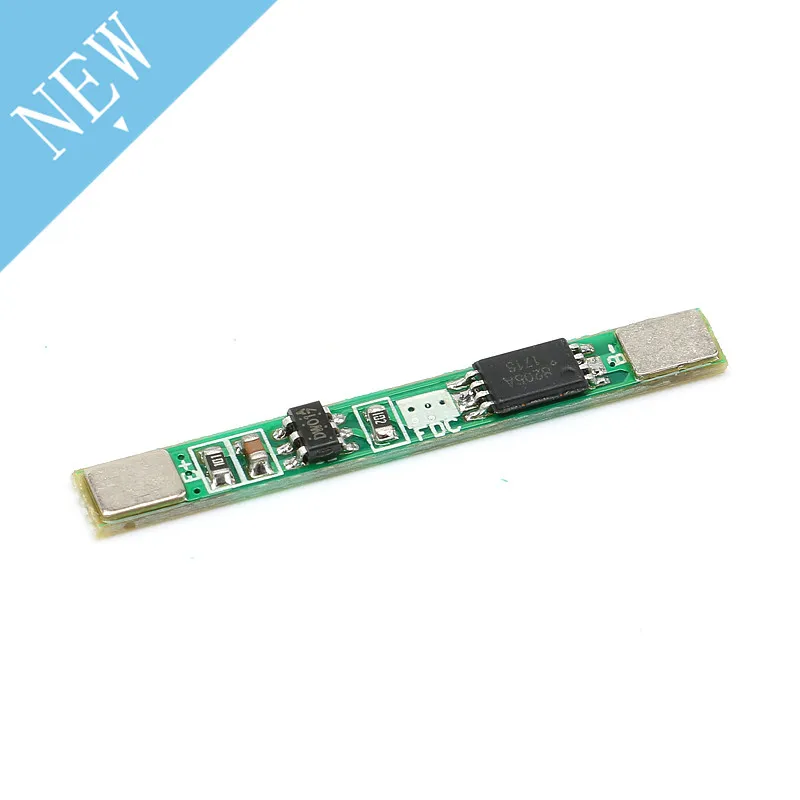 100 шт. 1S 3 7 V 2A Li ion BMS PCM 18650 плата защиты аккумулятора PCB для литий ионный