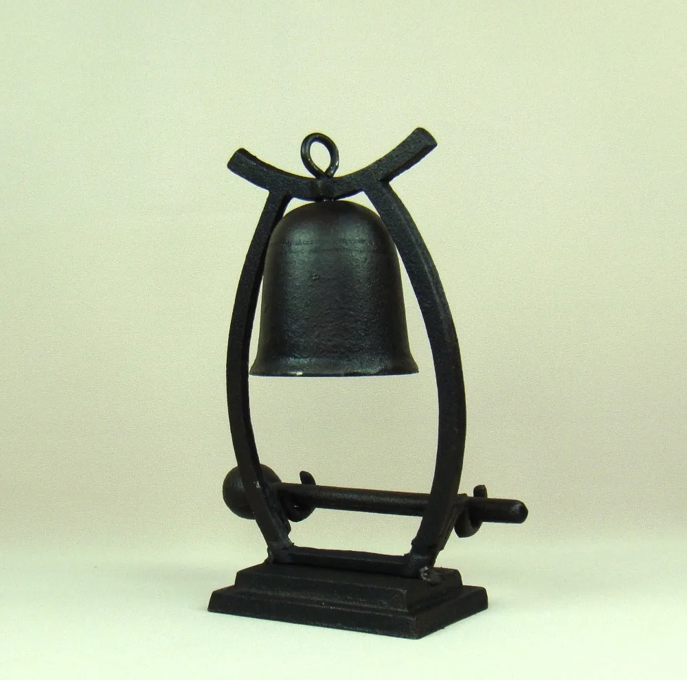 Античный чугунный настольный колокольчик подвесной металлический украшение для