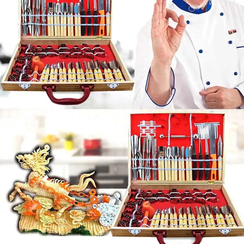 80 шт. набор инструментов для вырезания фруктов и овощей|fruit carving tools set|fruit setfruit
