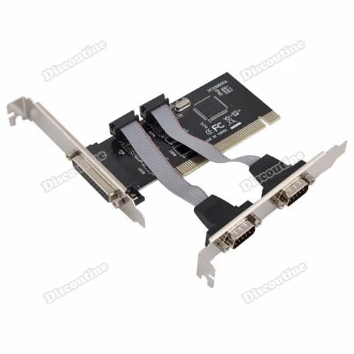 Assurance discoutine RS232 DB9 9 Pin Serial DB25 Parallel Port Printer Combo PCI Card PC Computer 24 hours dispatch secure | Компьютеры и