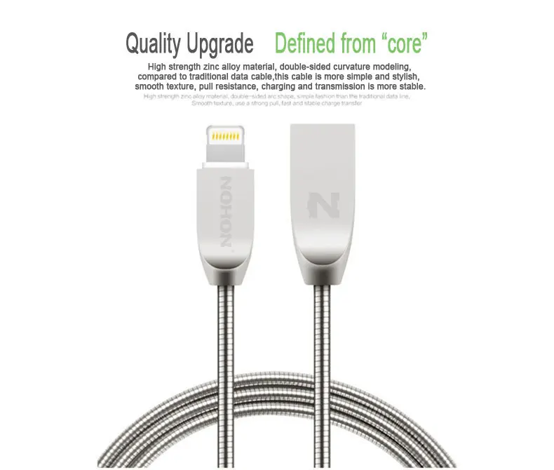 NOHON USB кабель для быстрой зарядки 8pin USB кабель для iOS 7 8 9 10 Apple iPhone 8X7 6 6S Plus 5 5S SE кабель для синхронизации данных мобильного телефона