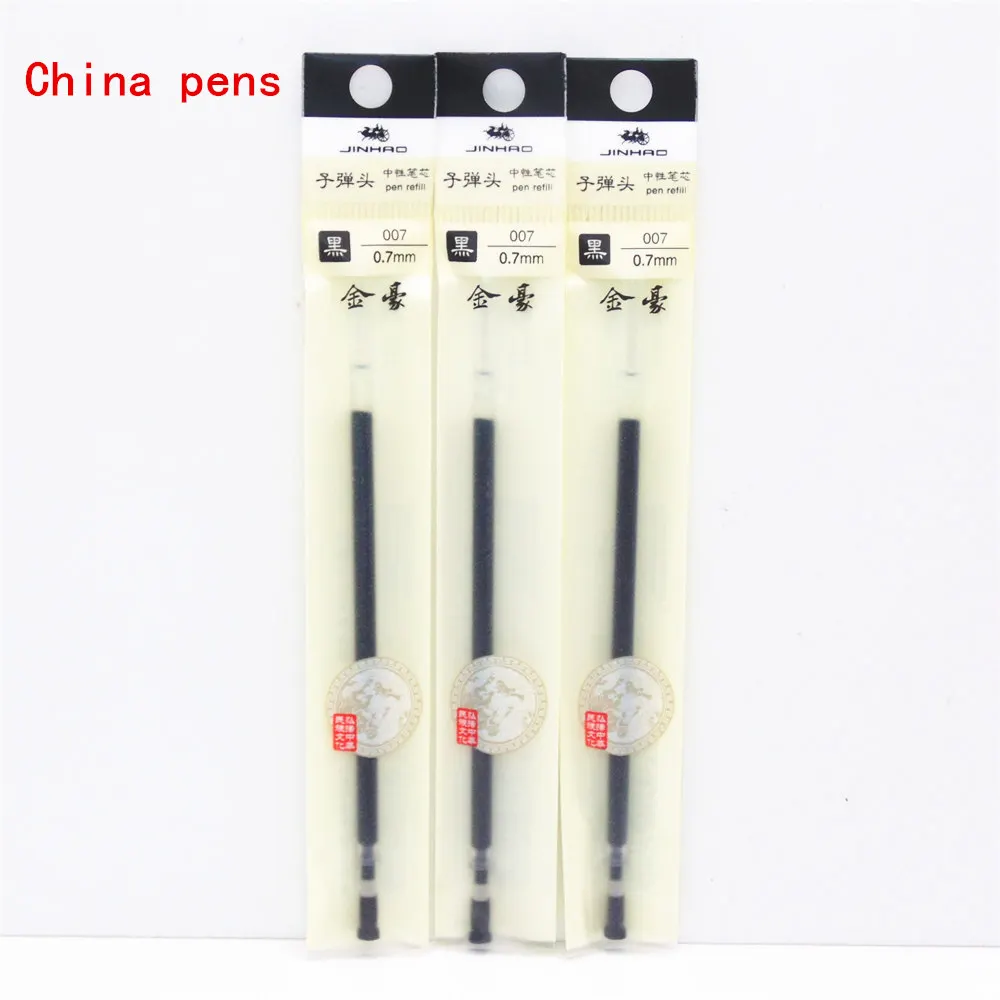 Высокое качество Jinhao 599 различные цветные школьные офисные канцелярские гелевые ручки - Цвет: 3pcs ink Black