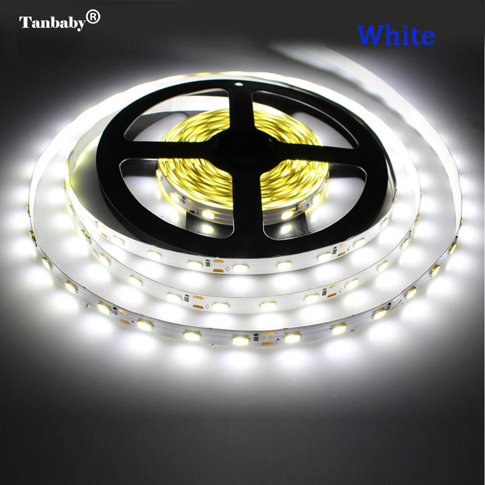5630 Светодиодный ленточный светильник 5 м 300led DC12V 2A гибкий с контроллером источник