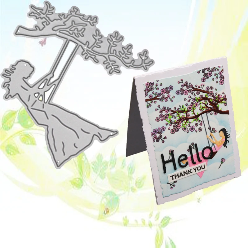 Рождественские поздравительные открытки металлические Вырубные штампы для