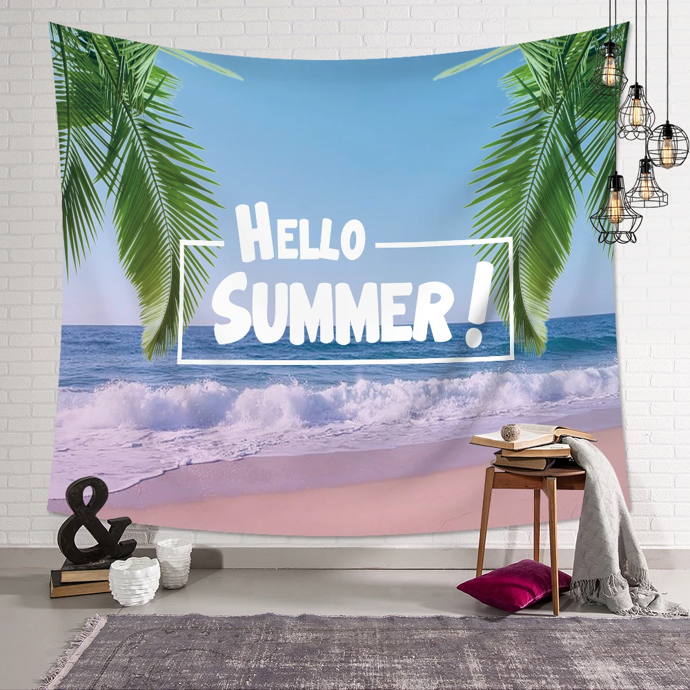 SUBO Mandala Wall Hanging Blanket Indian Summer Beach Throw Rug Tablecloths Hello summer Tapest | Дом и сад