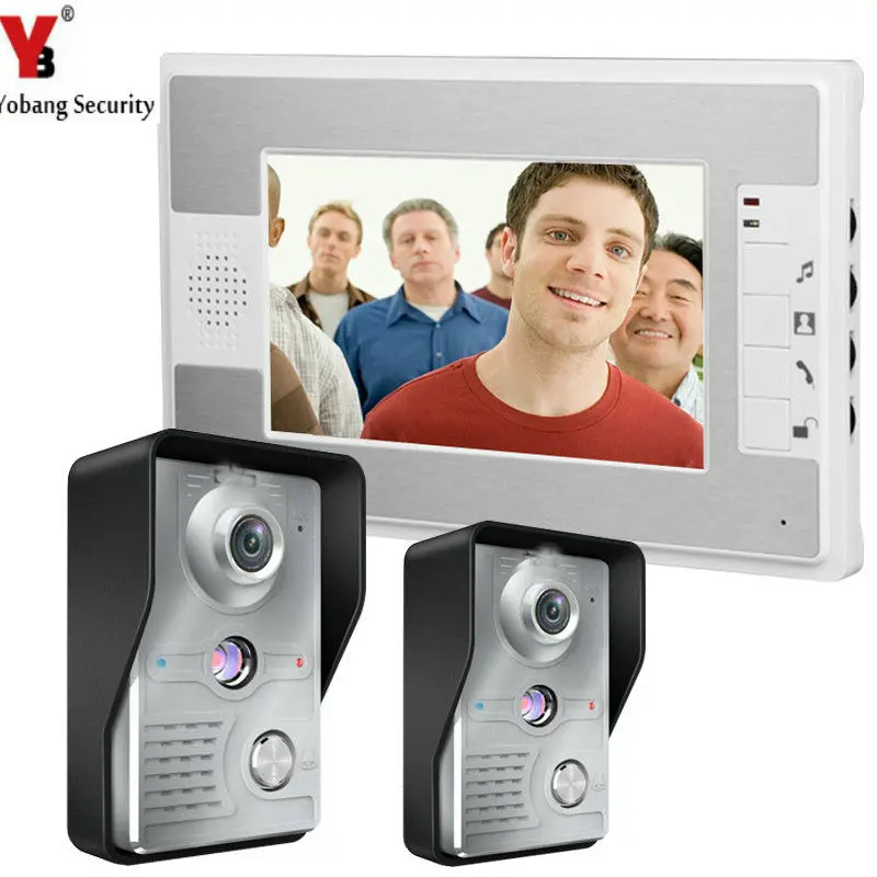 Yobangsecurity 7 дюймов проводной видео домофонов Системы охранных Камера дверь