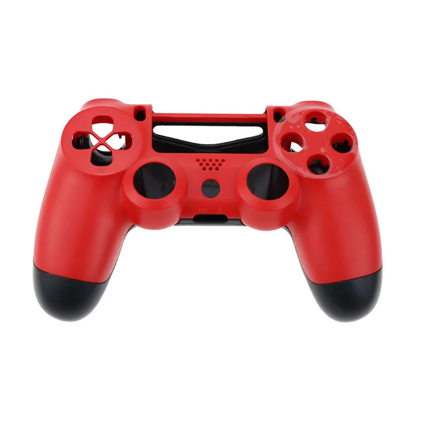 Красный Юйси Замена для sony PS4 беспроводной контроллер пластик JDM 001 010 011 Крышка передняя задняя Корпус в виде ракушки чехол - Цвет: Красный